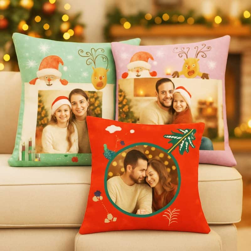 karácsonyi vászon párna