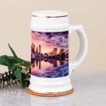 Sörös korsó arany díszítéssel