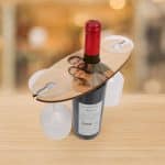 Bor és pohártartó