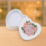 Fém doboz szív alakú