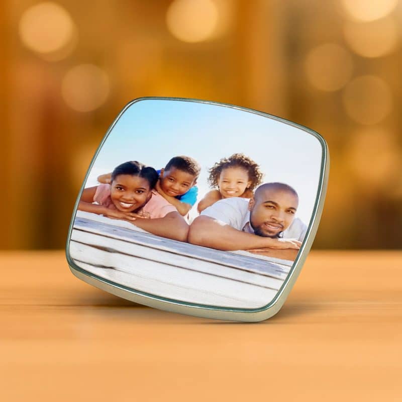 Fém négyzet hűtőmágnes