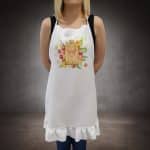 női fodros kötény