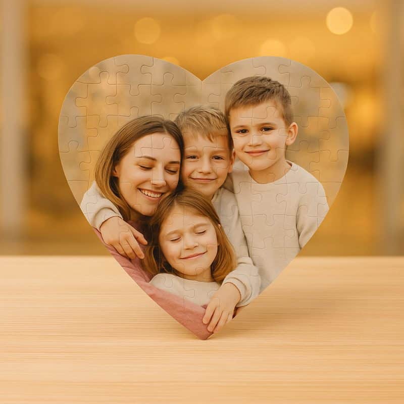 Puzzle szív
