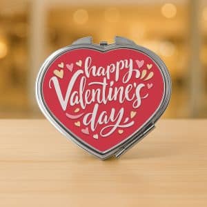 Sminkes tükör szív