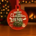 kör alakú akril karácsonyfadísz